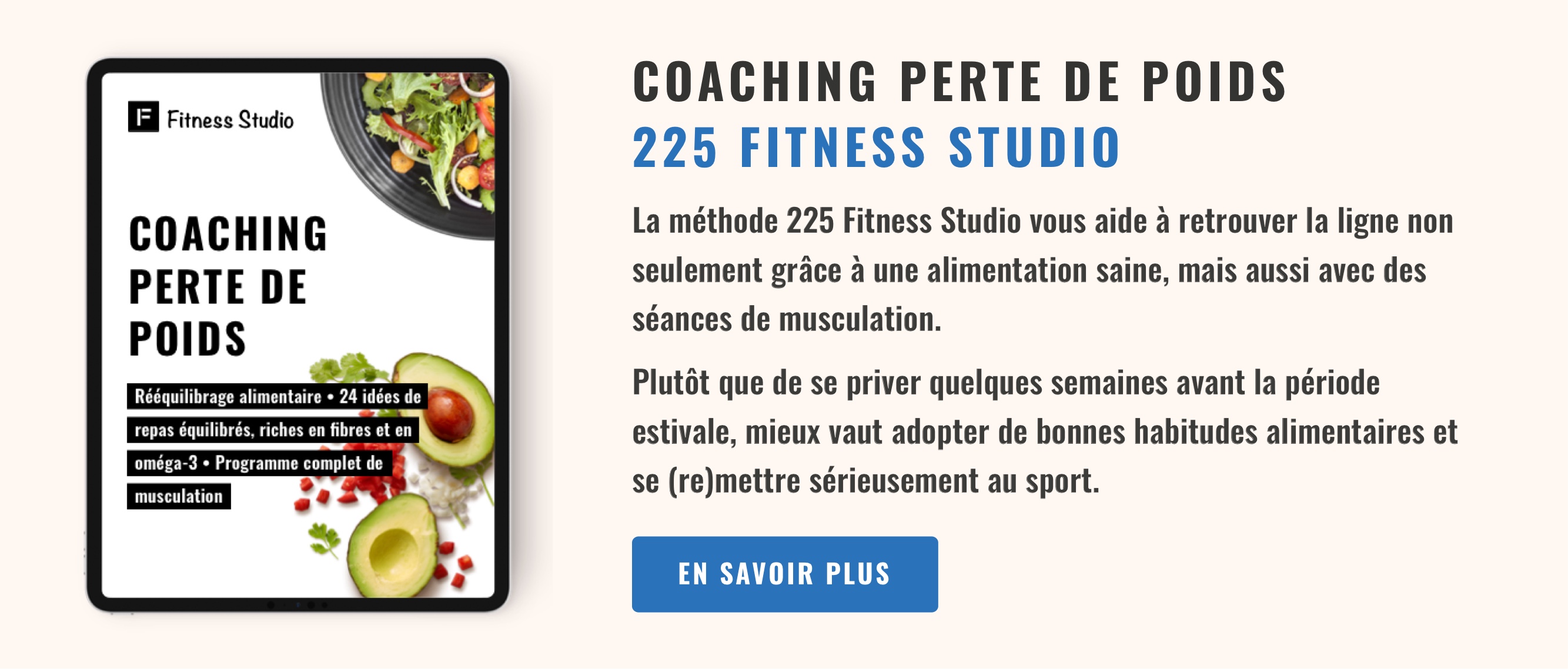 coaching perte de poids - 225 Fitness Studio