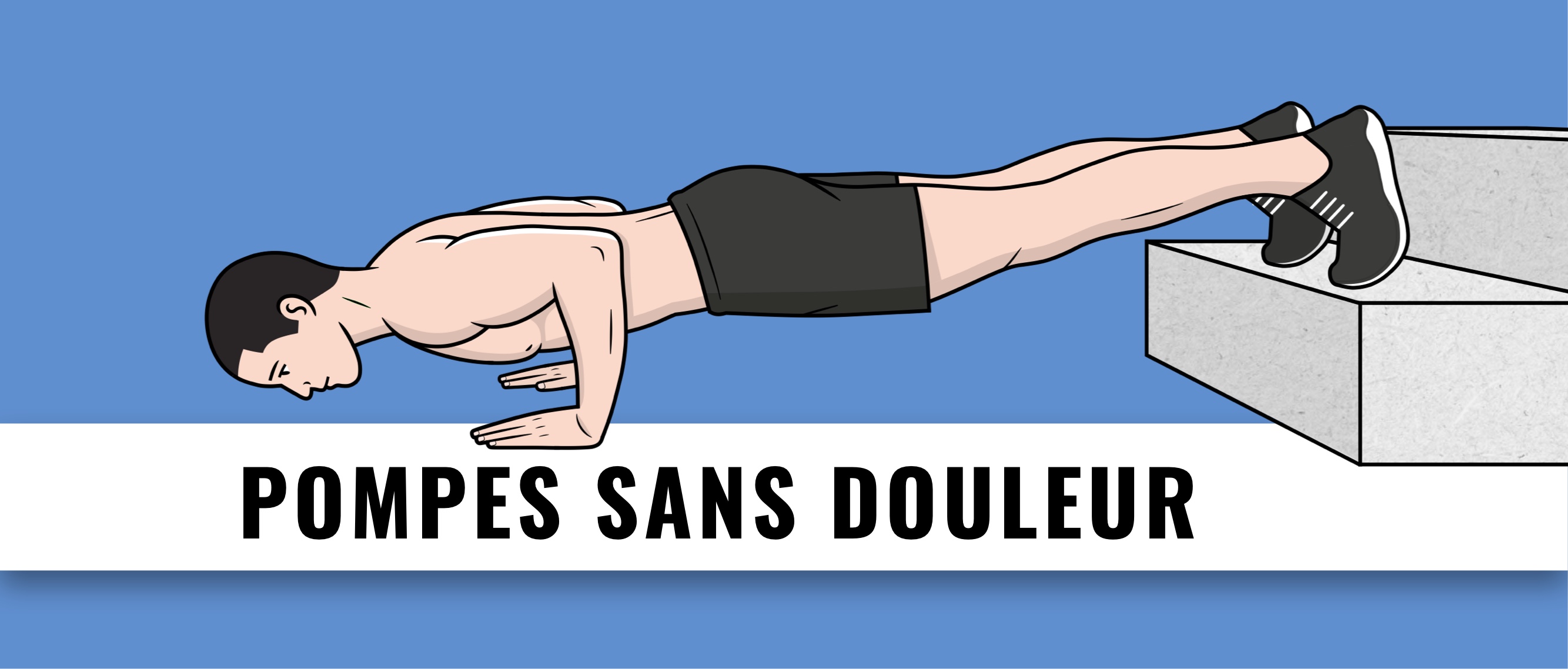 pompes dans douleur