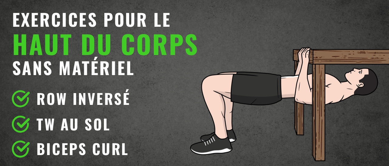 exercices pour le haut du corps sans matériel