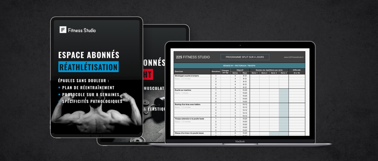 Les programmes 225 Fitness Studio