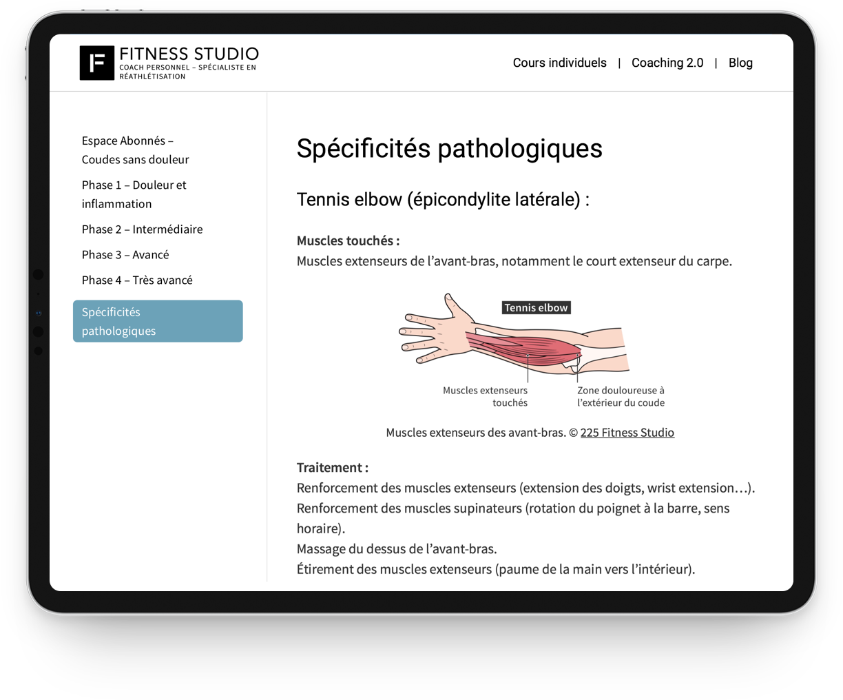 spécificités pathologiques