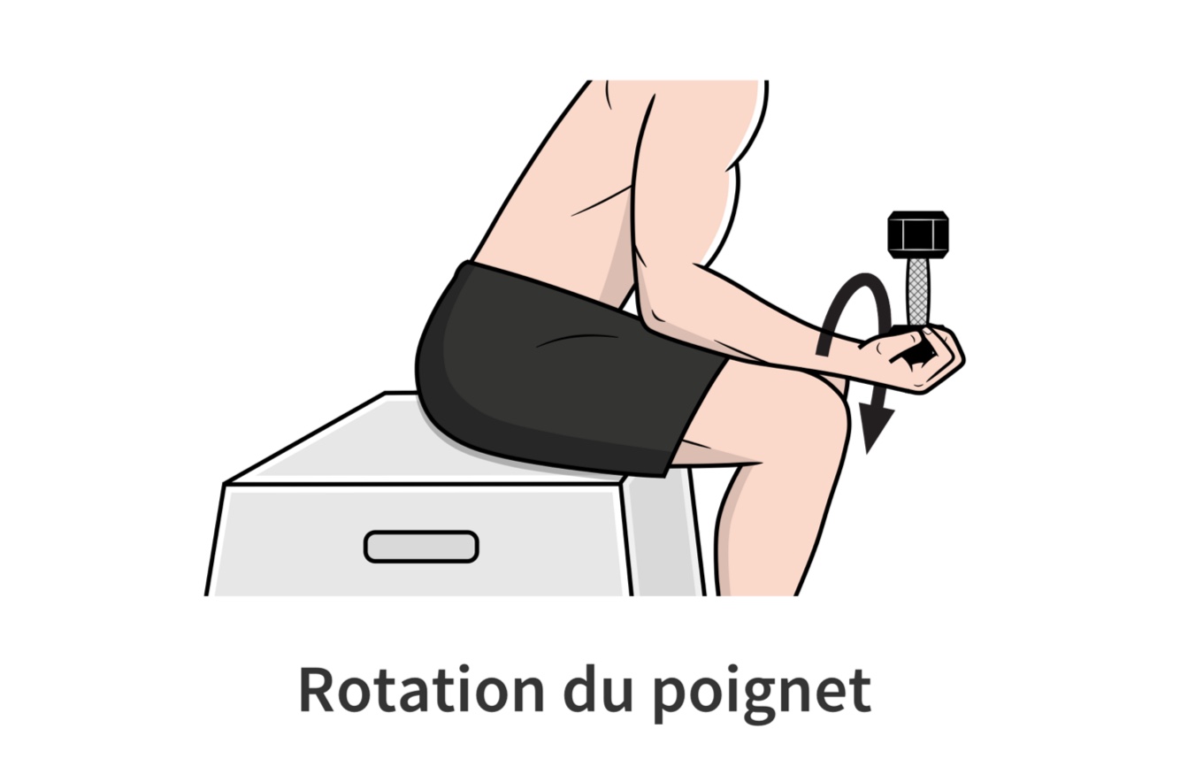 Rotation du poignet